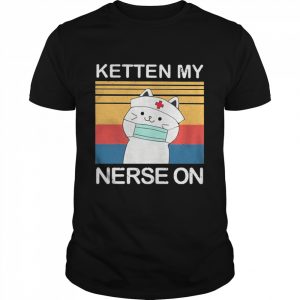 White Cat Ketten My Nurse On Vintage  Classic Men's T-shirt