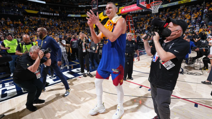 The Nuggets' Nikola Jokic had a triple-double (27 points, 14 assists and 10 rebounds) in Thursday's win.