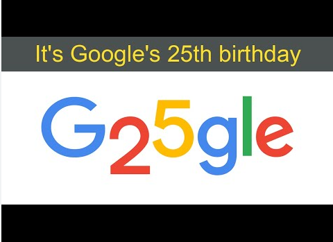 Google's 25th birthday