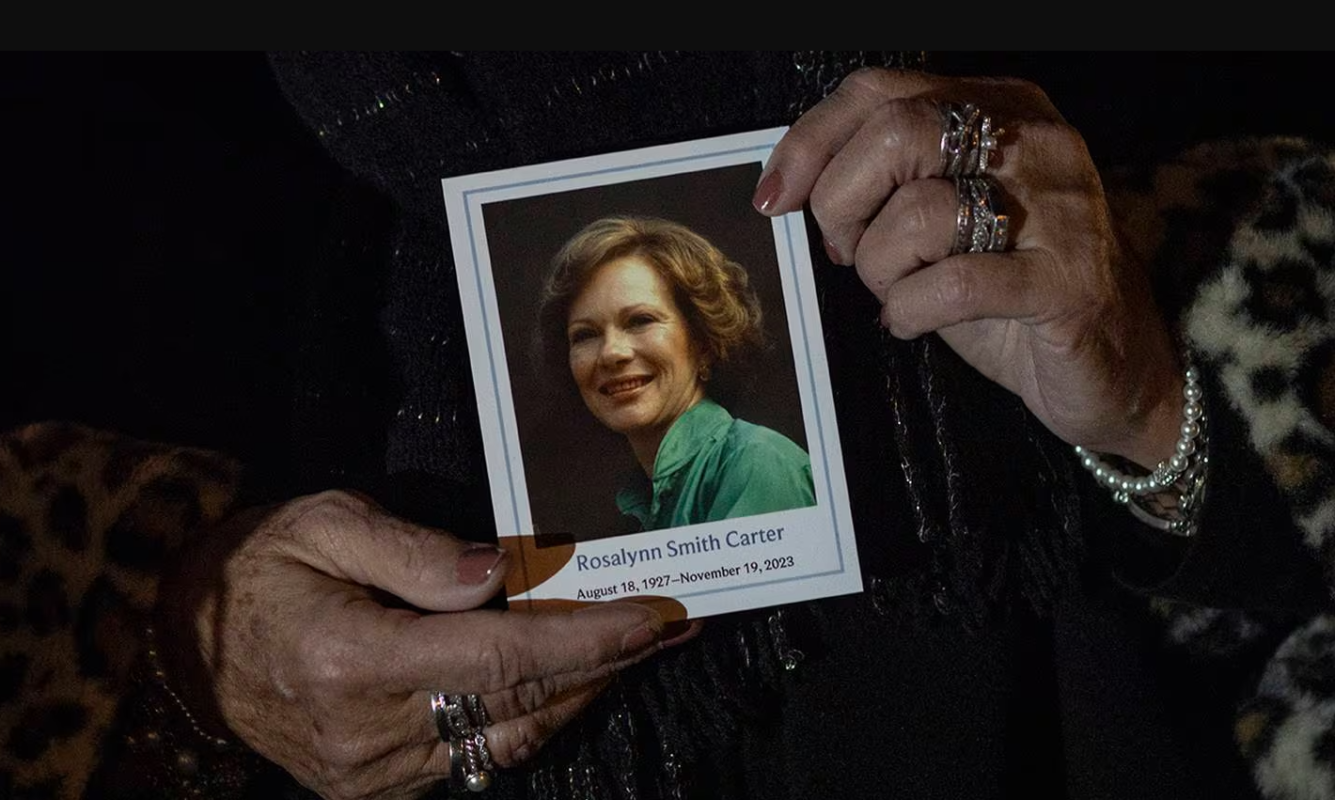 Former first lady Rosalynn Carter honored in private tribute service
