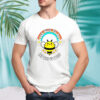 Bee nice to me my dad is dead rainbow and flower shirt