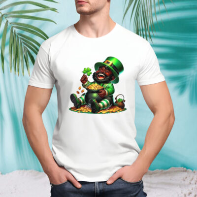 Black African American Leprechaun Gold Saint Patrick’s Day shirt