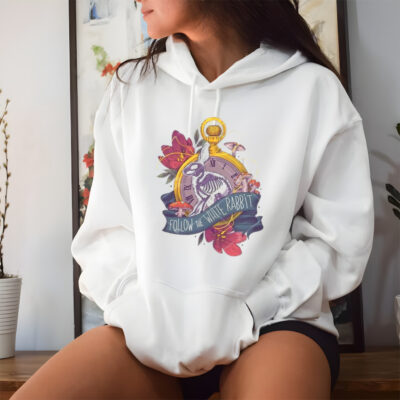 Bunny Follow The White Rabbit Skeleton shirt