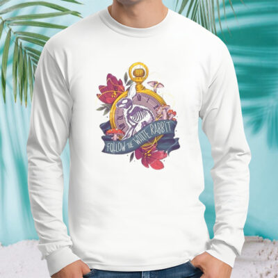 Bunny Follow The White Rabbit Skeleton shirt