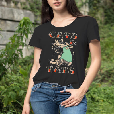 Cats and tats T shirt
