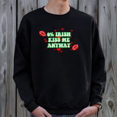 Champion 0% Irish kiss me anyway lips shirt