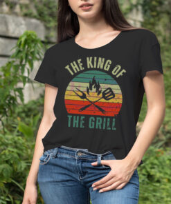 Cook Fun Fathers Day The King Of The Grill shirt