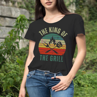 Cook Fun Fathers Day The King Of The Grill shirt