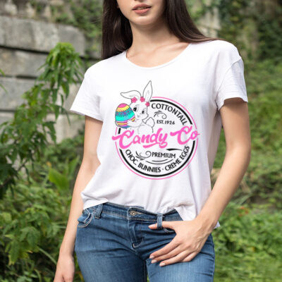 Cottontail candy co easter shirt