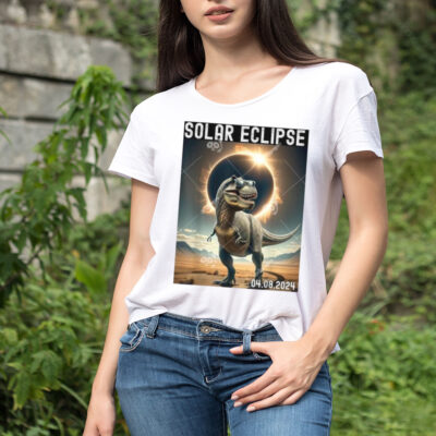 Dinosaur April 8 2024 Total Solar Eclipse shirt