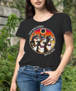 Dog Eclipse Path of Totality April 8th 2024 Total Solar Eclipse Shirt