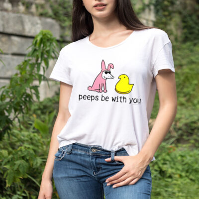 Dog peep be with you shirt