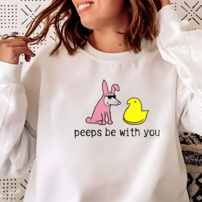 Dog peep be with you shirt