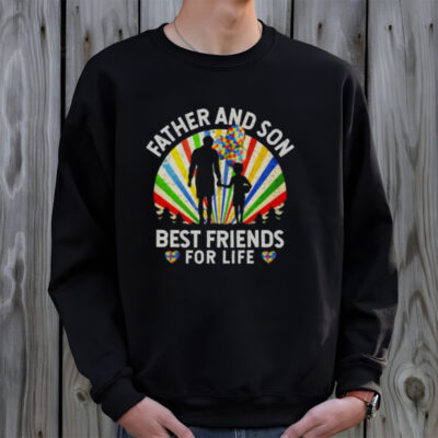 Father And Son Best Friends For Life Autism Awareness T Shirt