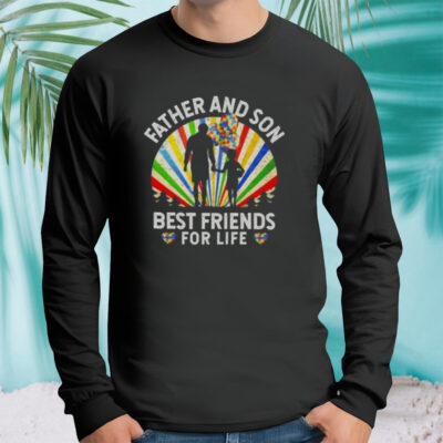 Father And Son Best Friends For Life Autism Awareness T Shirt