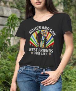 Father And Son Best Friends For Life Autism Awareness T Shirt
