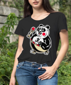 Fighting panda funny shirt
