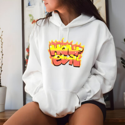 Half evil evil brushed flame shirt
