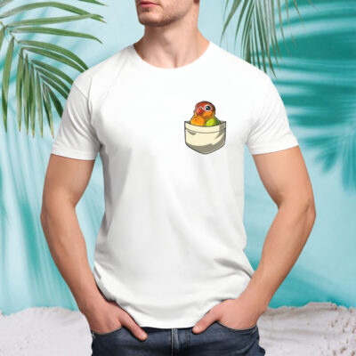 Lovebird Parrot Cute Pocket shirt