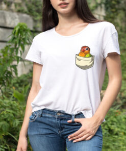 Lovebird Parrot Cute Pocket shirt
