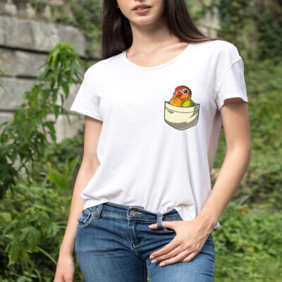 Lovebird Parrot Cute Pocket shirt