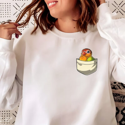 Lovebird Parrot Cute Pocket shirt