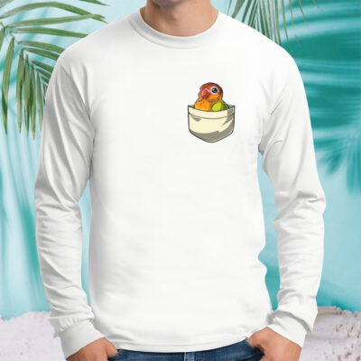 Lovebird Parrot Cute Pocket shirt