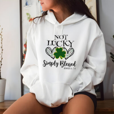 Not lucky simply blessed leaf clover shirt
