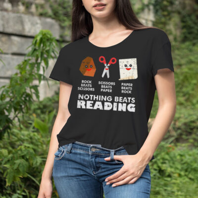 Nothing Beats Reading Book Librarian Across America Kids T Shirt
