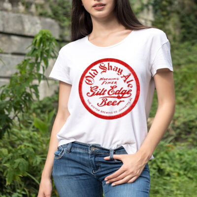 Old shay ale nothing finer gilt edge beer shirt