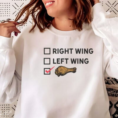 Right Wing Left Wing Chicken Wing Voter Shirt