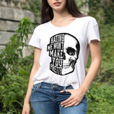Skull Beautiful Disaster Hating Me Won’t Make You Pretty T-shirt