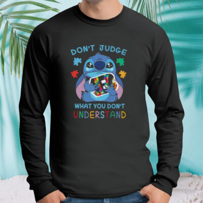 Stitch Cincinnati Bengals Autism Awareness Don’t Judge What you Don’t Understand Shirt