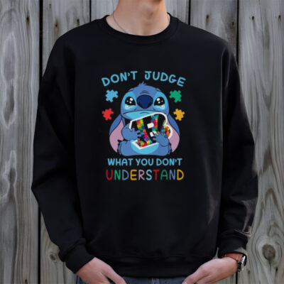 Stitch Cincinnati Bengals Autism Awareness Don’t Judge What you Don’t Understand Shirt