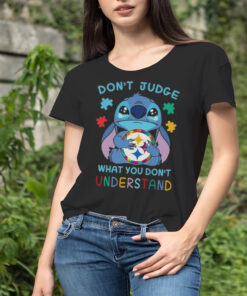 Stitch Pittsburgh Steelers Autism Awareness Don’t Judge What you Don’t Understand Shirt