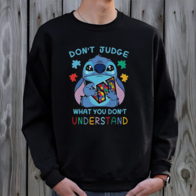 Stitch Washington Commanders Autism Awareness Don’t Judge What you Don’t Understand Shirt