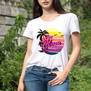 Sunset Coconut Tree Albatross Mothers Day Hot Mom Summer shirt