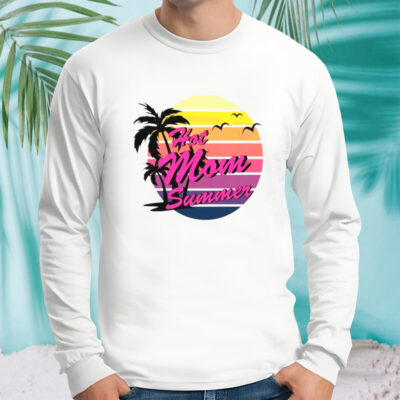 Sunset Coconut Tree Albatross Mothers Day Hot Mom Summer shirt