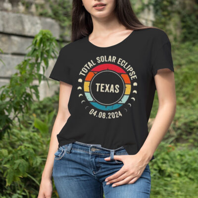 Total Solar Eclipse 2024 Texas Sun Moon Totality 4.8.2024 Great American VIntage Shirt