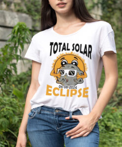 Total solar eclipse astronomy sun and moon 2024 shirt