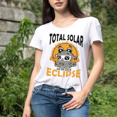 Total solar eclipse astronomy sun and moon 2024 shirt