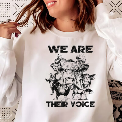We Are Their Voice cute Farm Animals shirt