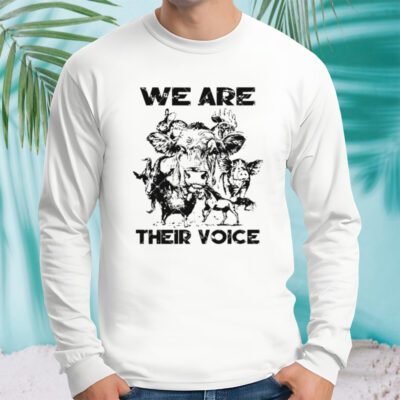 We Are Their Voice cute Farm Animals shirt