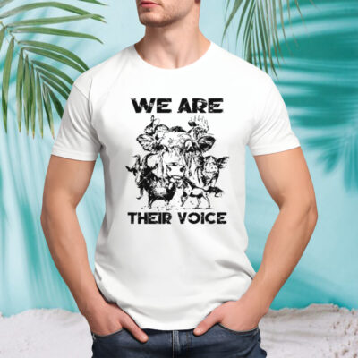 We Are Their Voice cute Farm Animals shirt