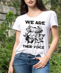 We Are Their Voice cute Farm Animals shirt