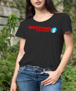 Westons lack heart logo shirt
