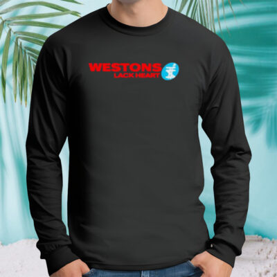 Westons lack heart logo shirt