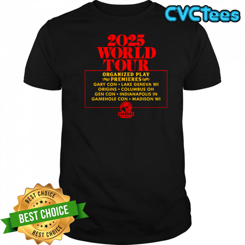 2025 World Tour Organized Play Premiers shirt
