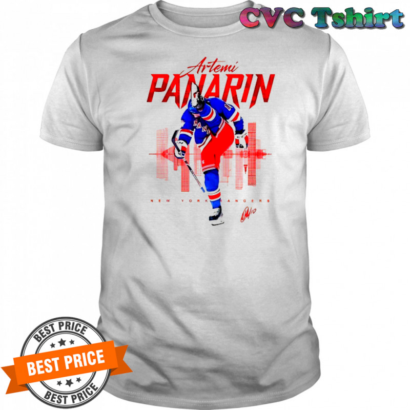 Artemi Panarin New York Rangers skyline signature shirt