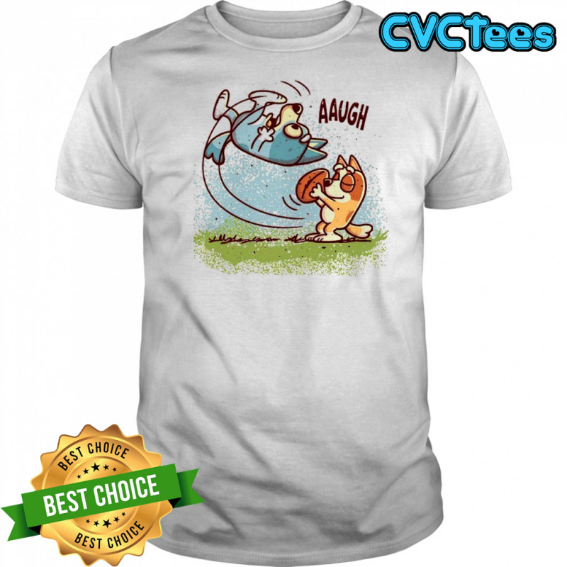 Bluey and Bingo X Peanuts Football Heelers shirt